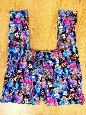 Alice in Wonderland Disney Adult Bamboo Joggers Size Medium Millie Rose